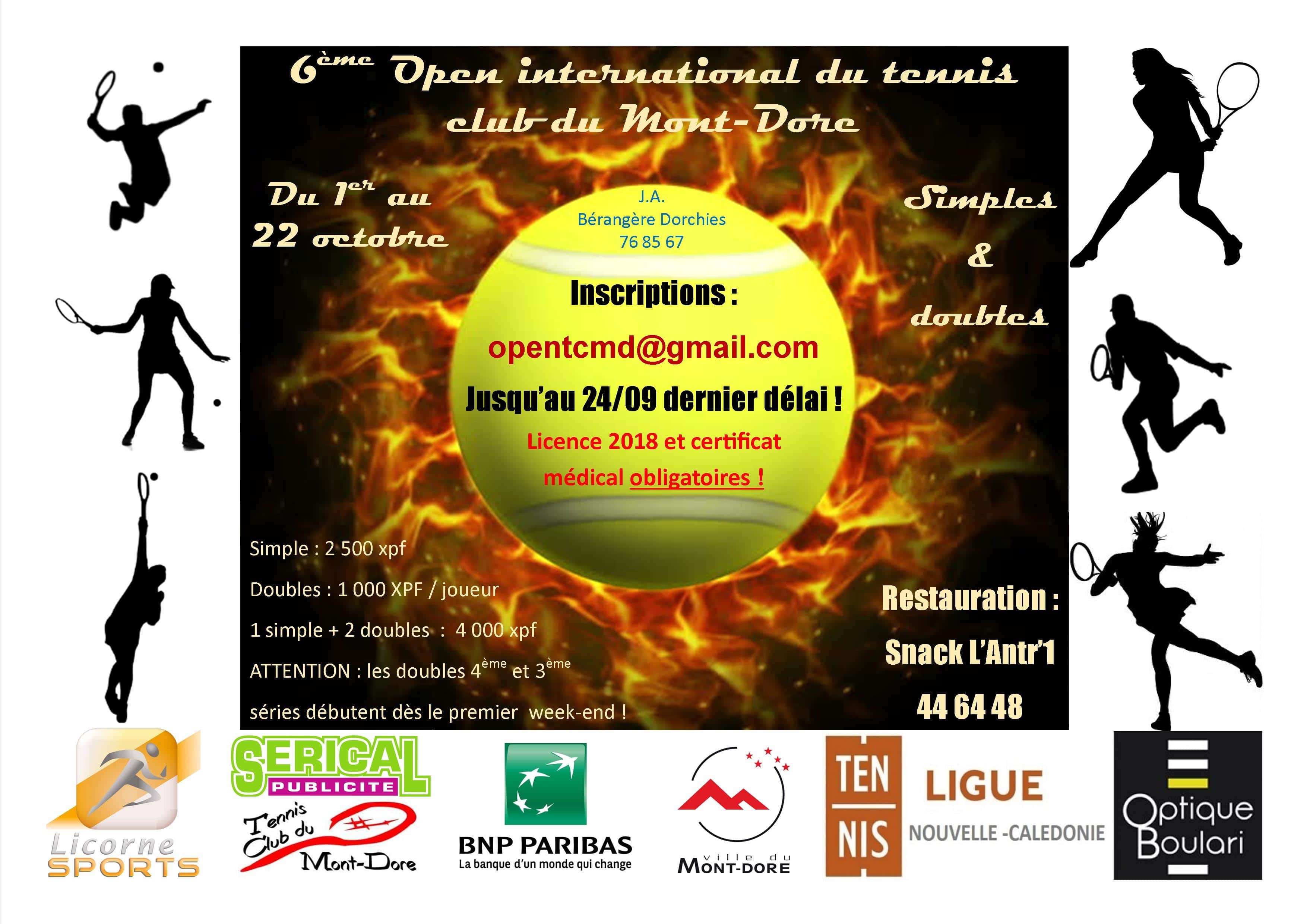 Affiche Ligue Caledonienne De Tennis